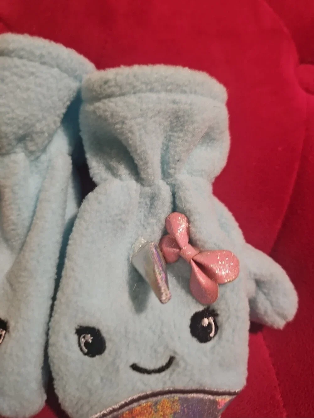 NWT Narwhal Infant ToddlerSize 12-24 Month Fleece Mittens Love @ First Sight